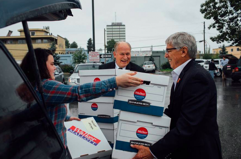 Walker and Mallott arrive with their signatures