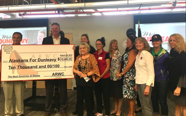Anchorage women’s club puts $10K into Dunleavy campaign