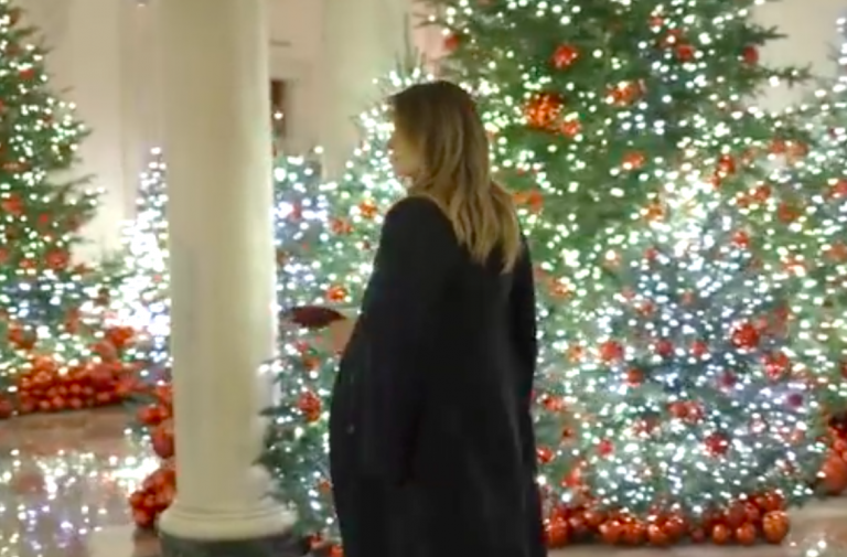 Watch the video: White House Christmas decorations