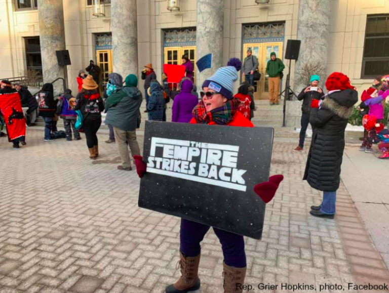 Anchorage women sit this march out