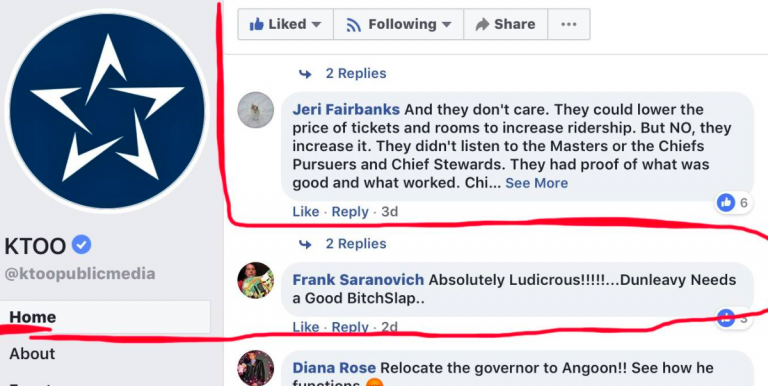 Left gets ugly on Facebook comment boards