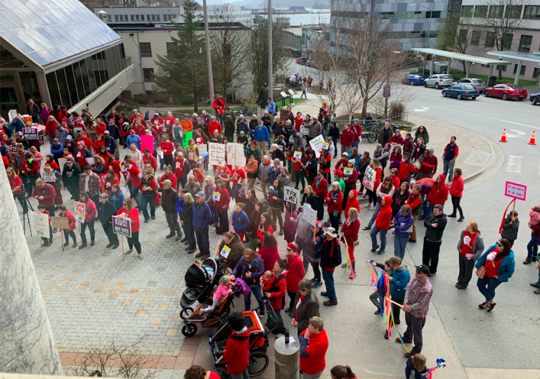 Protestors swarm Capitol for education
