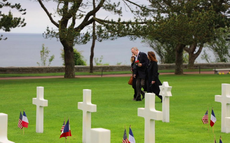 Don Young pays respects in Normandy