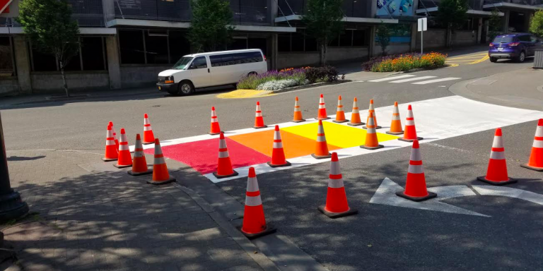 Juneau’s rainbow crosswalk: Political signal or just happy place?