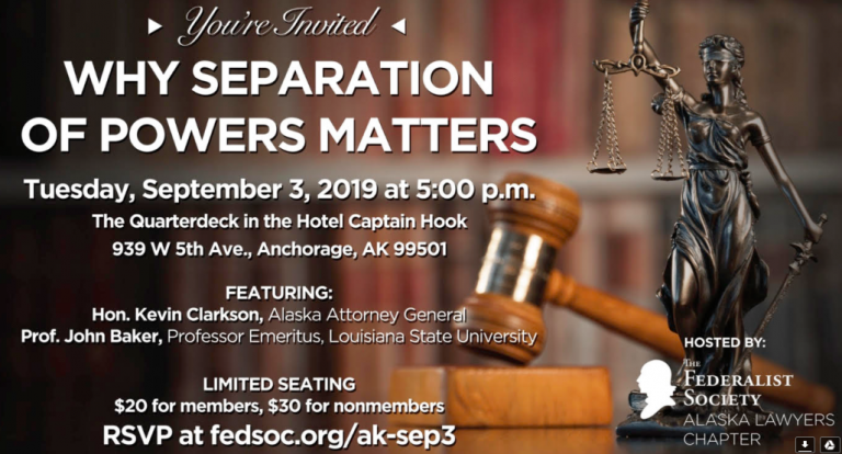 MRAK Almanac: Federalist Society speaker on separation of powers