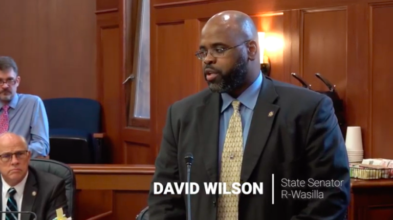 Senators stand in respect for Sen. David Wilson’s father