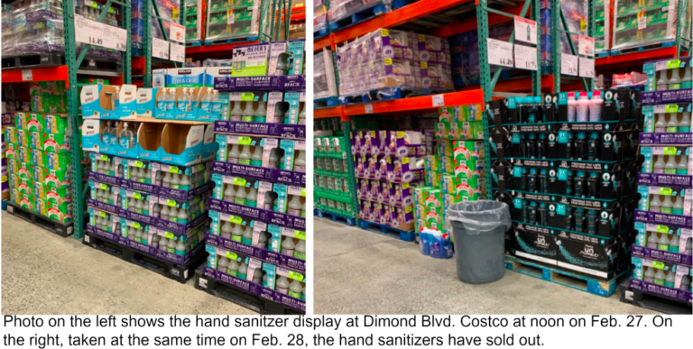 Out of stock in Anchorage: Face masks, hand sanitizer