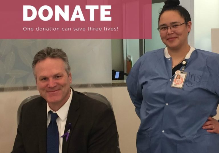 Dunleavy gives blood