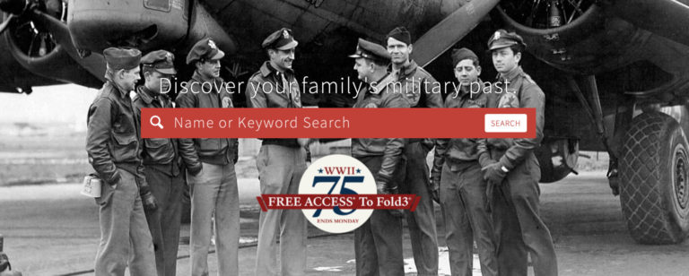 Free access to your ancestors’ military records through Monday