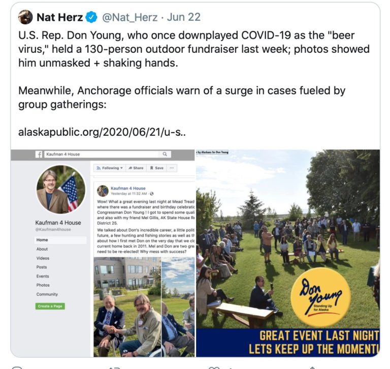 Bias showing: Public broadcaster faults an unmasked Rep. Don Young, but ignores bare-faced Alyse