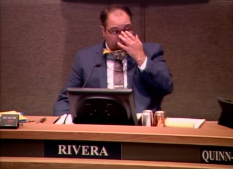 Rivera plays partisan politics