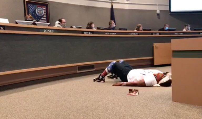 Assembly meeting turns into farce as transgender stages street-theater protest