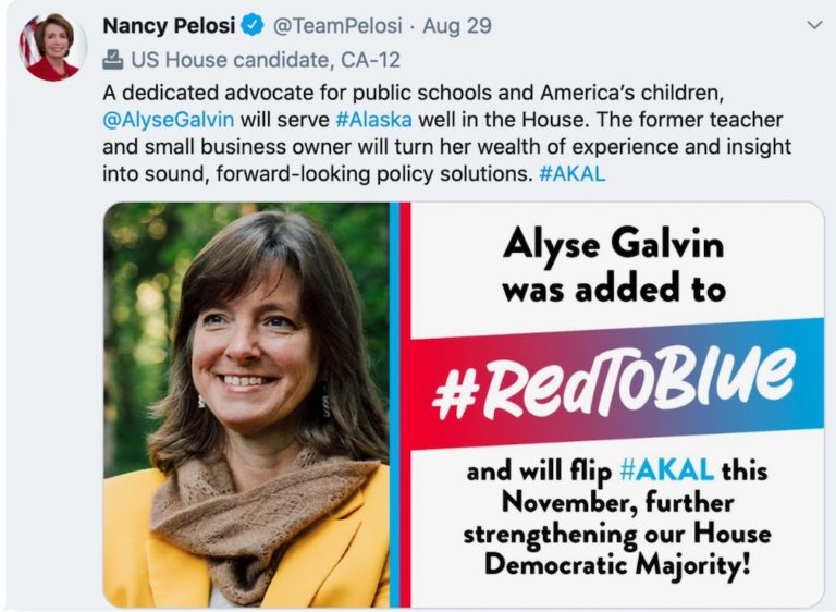 This helps? Nancy Pelosi endorses Galvin for House