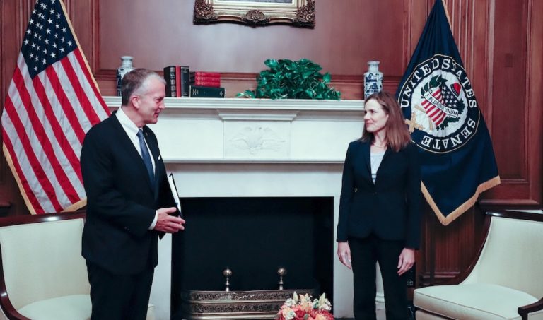 Sen. Sullivan says meeting with nominee Amy Barrett left good impression