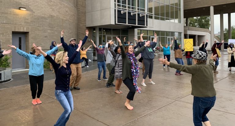 Dance party protest goes footloose on mayor’s ban on dancing and loud music