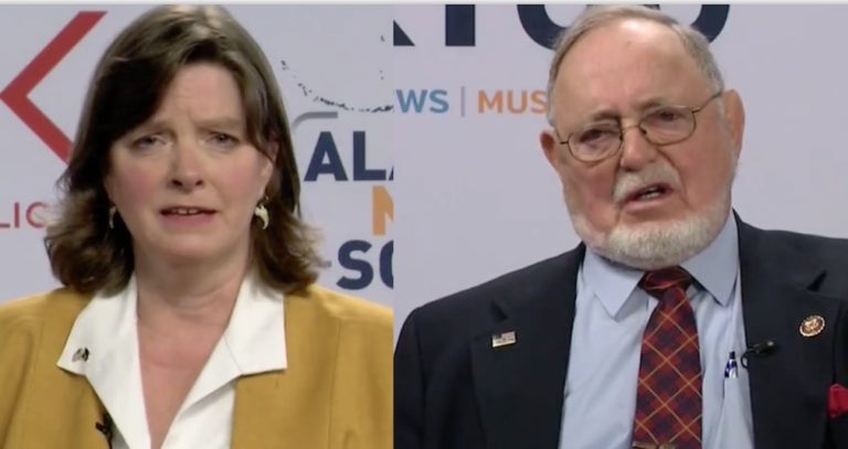 Congressman Young shows grace to angry Alyse