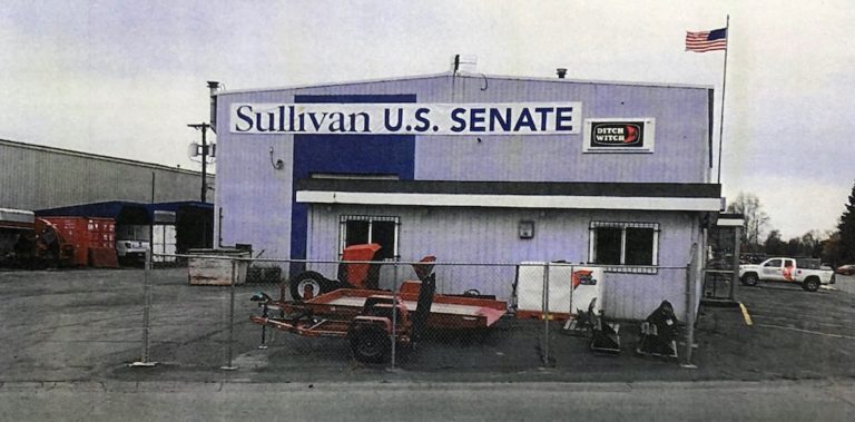 This sign is illegal in Alaska (but it will come down soon)