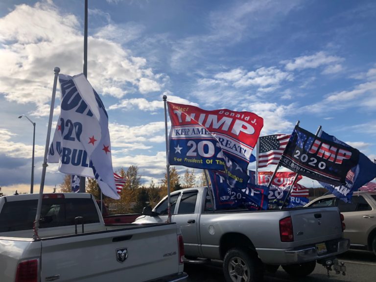 Anchorage trucks-for-Trump rally focused on prayer
