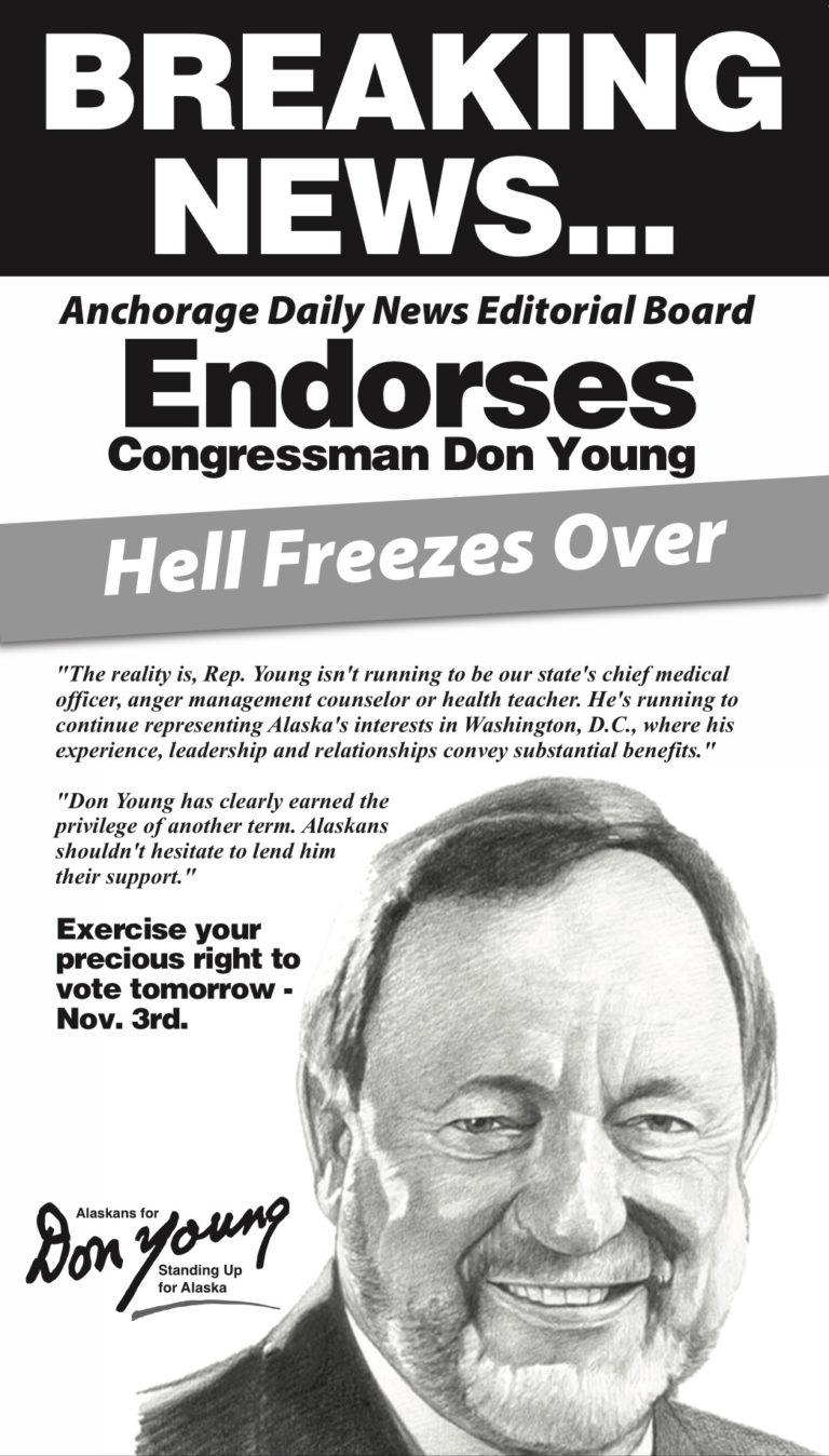 Hell freezes over: ADN endorses Don Young