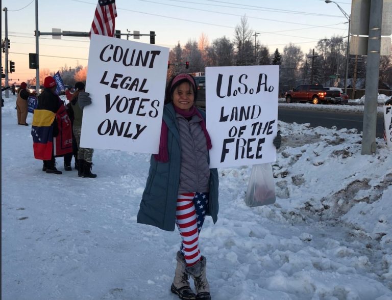 Trump supporters continued their Sunday rallies