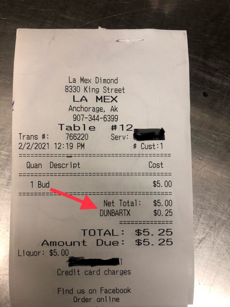 Spotted: A Dunbar beer tax