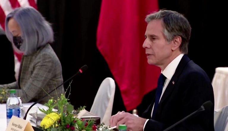 Chinese diplomats diss Anchorage and U.S. as a world power during tense day of meetings at Captain Cook Hotel