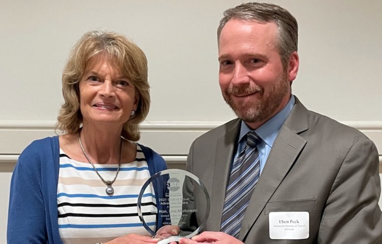 Murkowski honored by travel industry for her work on tourism leg of ‘three-legged stool’ economy
