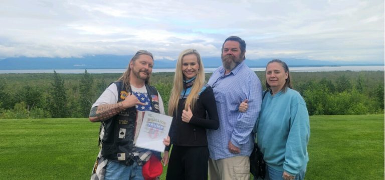 Alaska Bikers for Trump endorse Tshibaka for Senate at big fundraiser in Wasilla