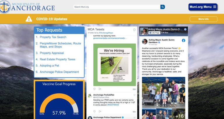 Three days before new mayor takes office, Anchorage Muni.org looks radically different