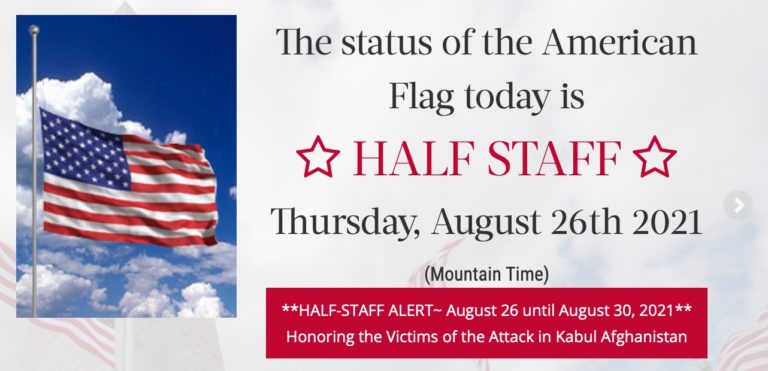 Flags at half-staff