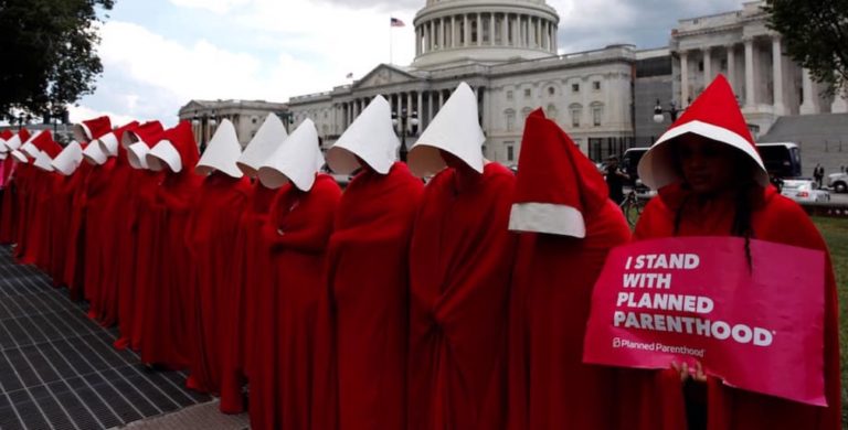 People’s March advises Anchorage protesters to avoid coat hangers and ‘Handmaid’s Tale’ costumes during march Saturday