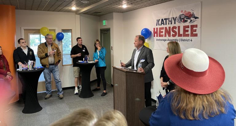 Kathy Henslee campaign kickoff draws 75