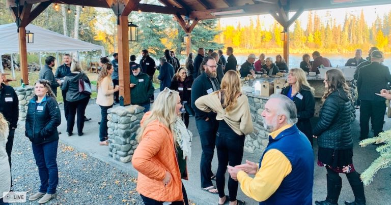 Fundraiser for Gov. Dunleavy brings over 60 to hip, cool, classically Alaskan outdoor event on the Kenai River