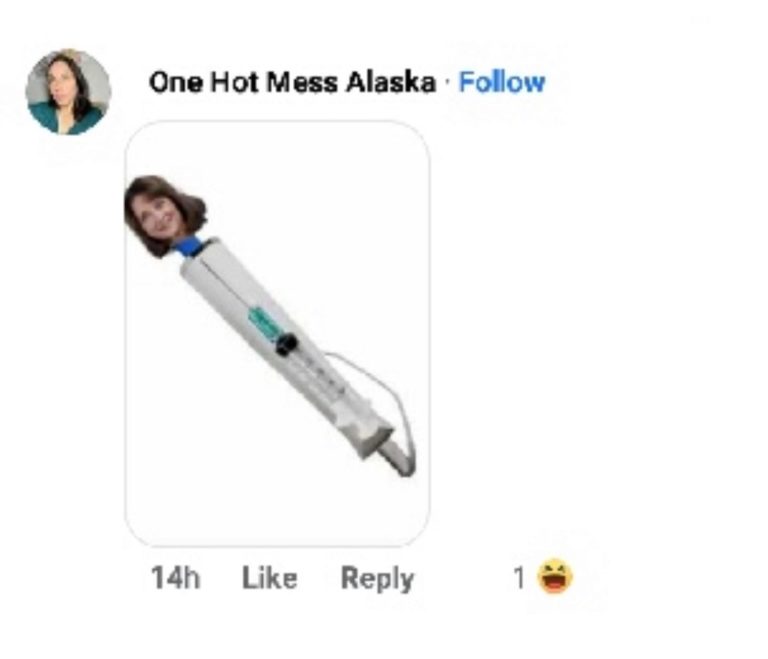 Bethel city attorney posts social media pic of senator’s head on a vibrator?