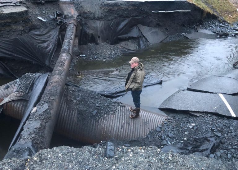 Rain hammers Girdwood, and the Washington Post says it’s climate change