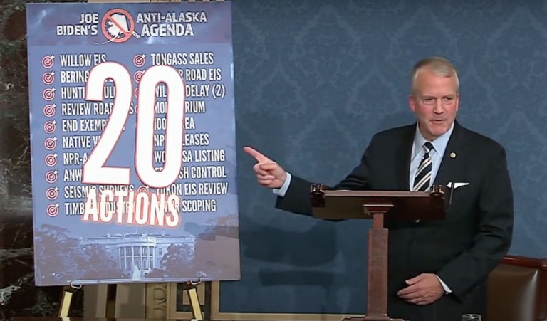 Sullivan, in barnburner floor speech, slams Biden for his anti-Alaska policies