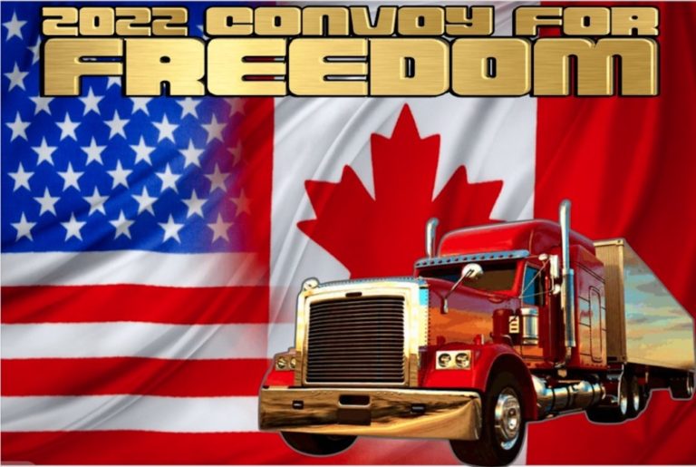 Rally supporting Canadian truckers set for next Sunday from Anchorage to Eagle River