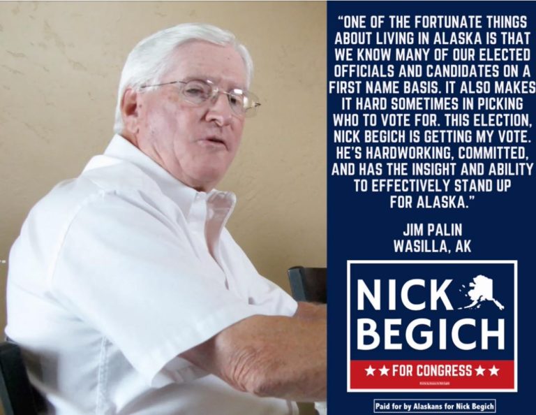Surprise endorsement for Nick Begich for Congress comes from the heart of Palin World