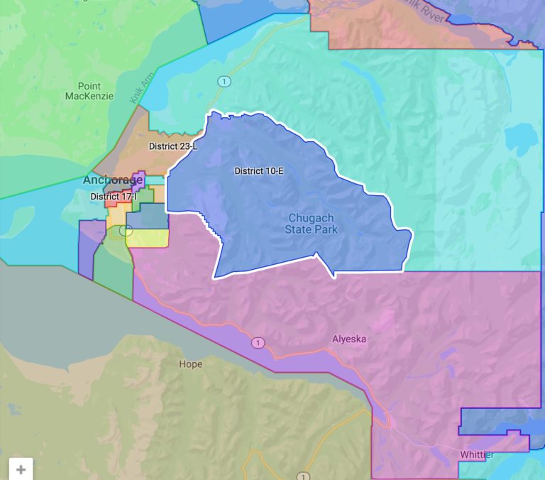 Redistricting Board votes 3-2 for Senate district tying together conservative fortress that encircles Anchorage