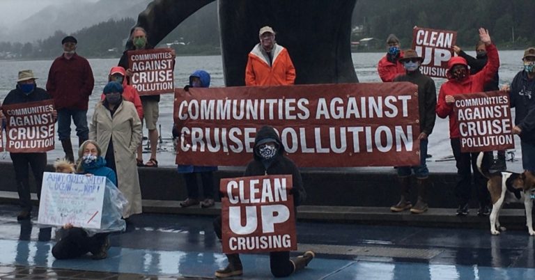 Cruise ships return to Southeast this week and Juneau protesters are ready for them