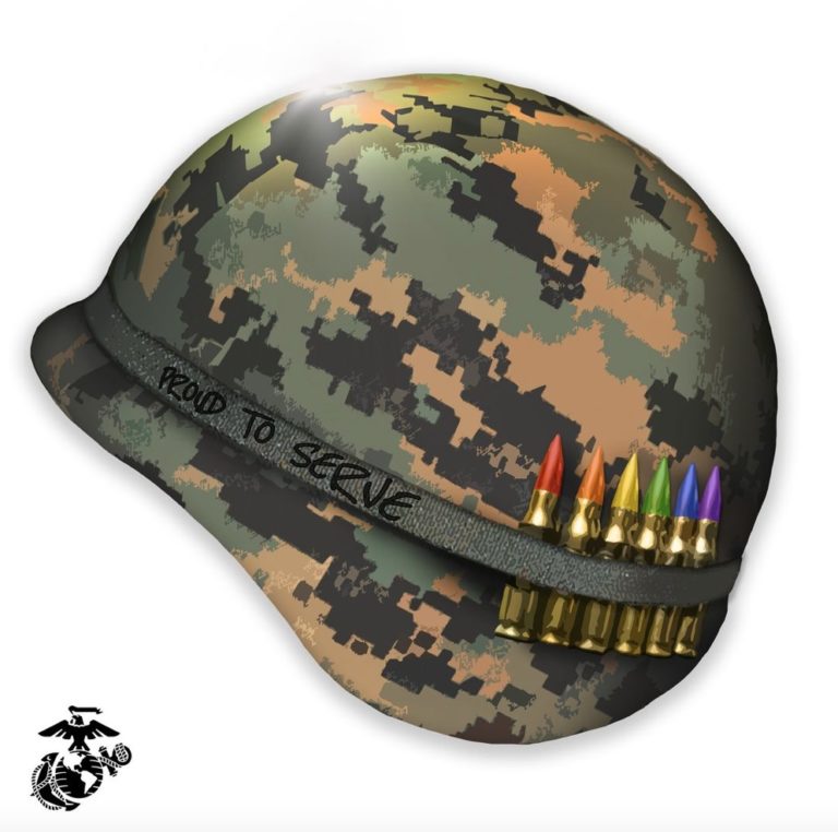 Woke Marine Corps for Pride Month: Rainbow bullets