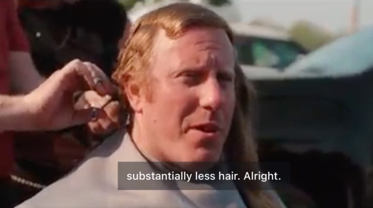 Notes from the trail: Before-and-after pics, video of candidate Forrest Wolfe lopping his locks for kids with cancer