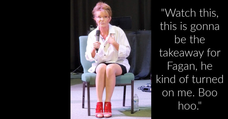 Palin goes ‘me too,’ accusing talk show host Dan Fagan of having crush on her that she had to ‘rebuff’