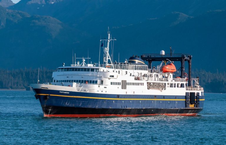 Tustumena tied up in Homer because there are not enough workers to run the ferry until July 30
