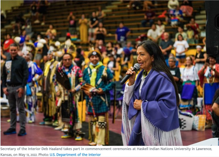 Deb Haaland used her authority as Interior Secretary to campaign for Native midterm vote for ‘progress’