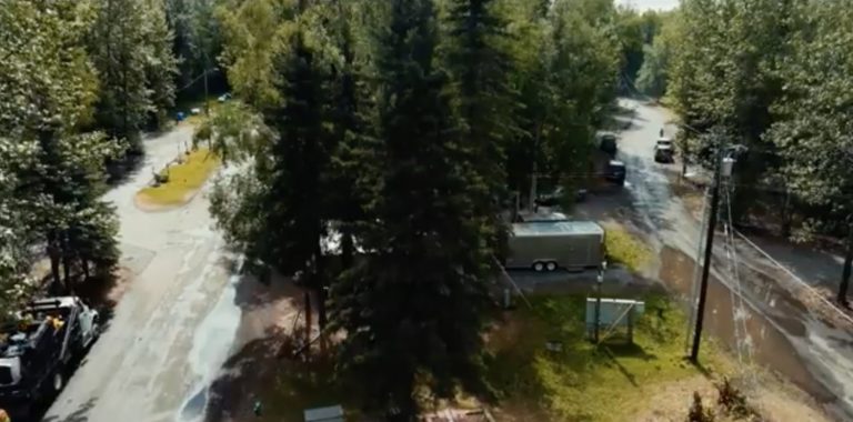 Drone footage of Centennial Campground shows orderly situation, as Salvation Army steps in to help the homeless