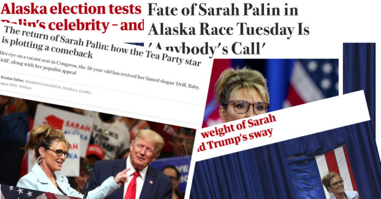 Notes from the trail: International news outlets salivating over Sarah Palin’s celebrity, campaign