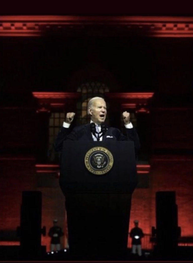 Biden’s use of U.S. Marines as props for speech draws criticism, but White House defends it as normal