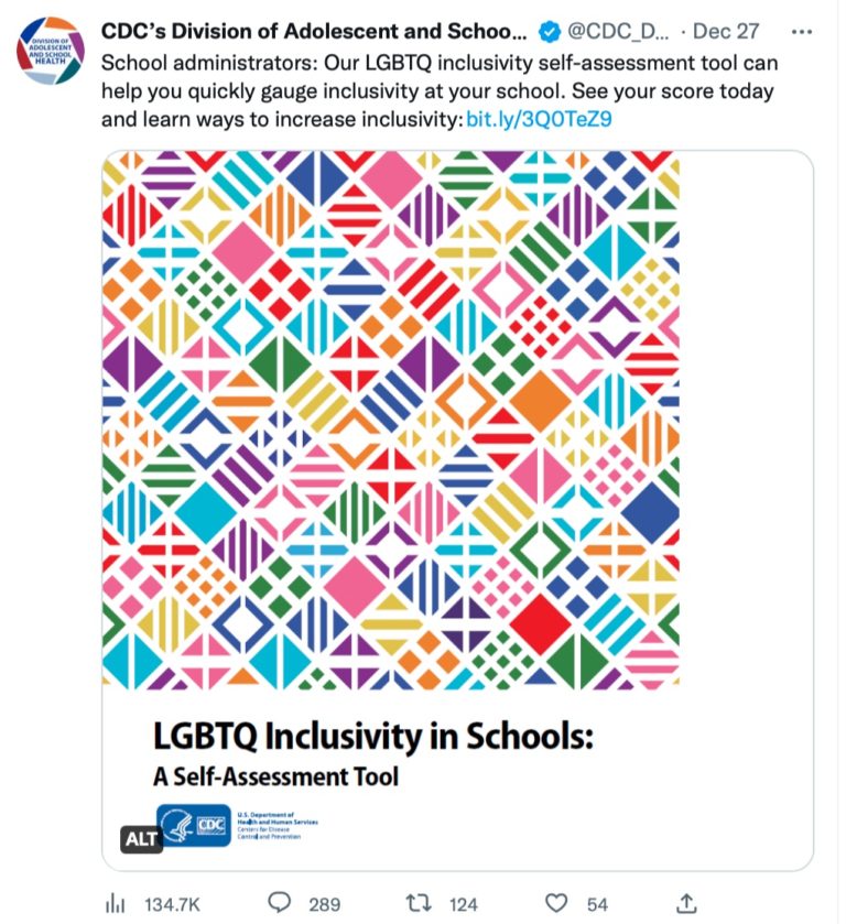 CDC pushes LGBTQ curriculum for schools