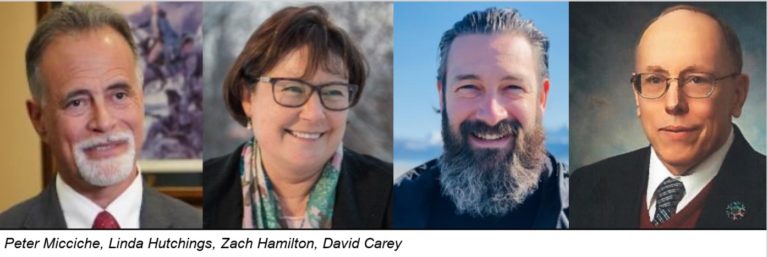 Kenai Borough special mayoral election ballot has Peter Micciche, Linda Hutchings, Zach Hamilton, David Carey
